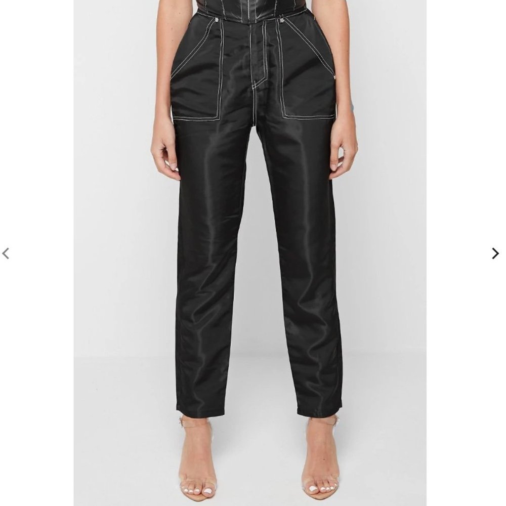 CAPTIVATING HIGH SHINE CONTRAST STITCH JEAN!!!